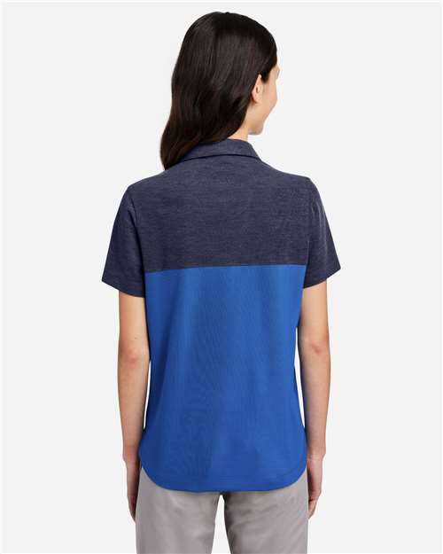 Women's Fusion ChromaSoft™ Colorblock Polo - True Royal/ Classic Navy Heather