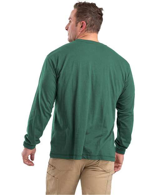 Men's Performance Long Sleeve Pocket T-Shirt - Pine