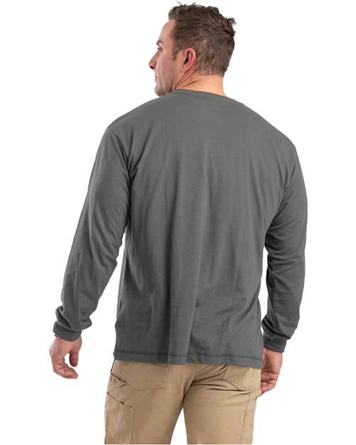 Men's Performance Long Sleeve Pocket T-Shirt - Slate