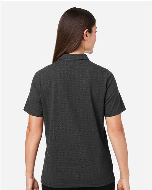 Women's Crownlux Performance® Geo Polo - Black/ Graphite