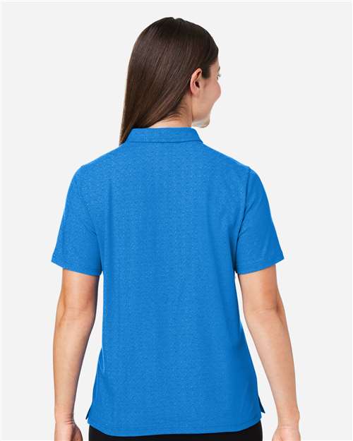 Women's Crownlux Performance® Geo Polo - French Blue/ Crystal Blue