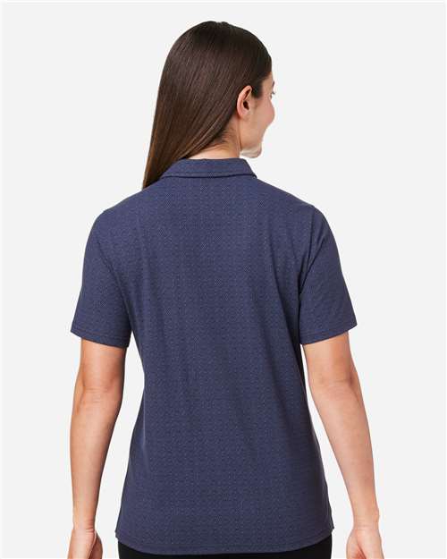 Women's Crownlux Performance® Geo Polo - Navy/ French Blue