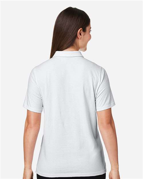 Women's Crownlux Performance® Geo Polo - White/ Silver
