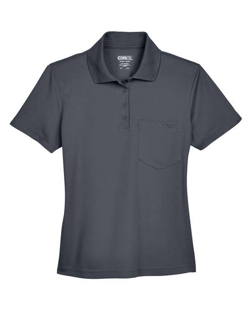 Women's Origin Performance Piqué Polo with Pocket - Carbon