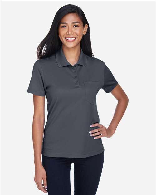 Women's Origin Performance Piqué Polo with Pocket - Carbon