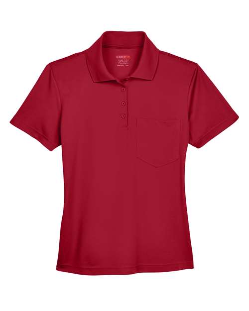 Women's Origin Performance Piqué Polo with Pocket - Classic Red