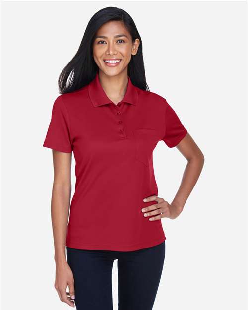 Women's Origin Performance Piqué Polo with Pocket - Classic Red