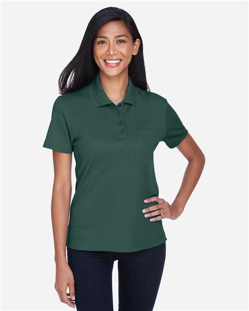 Women's Origin Performance Piqué Polo with Pocket - Forest