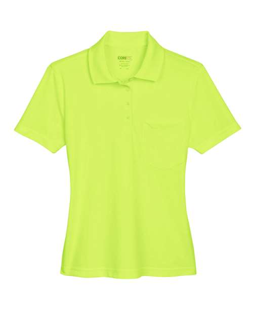 Women's Origin Performance Piqué Polo with Pocket - Safety Yellow