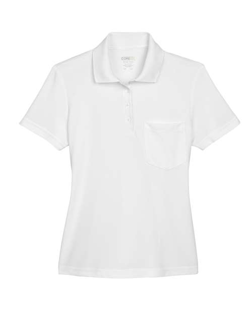 Women's Origin Performance Piqué Polo with Pocket - White