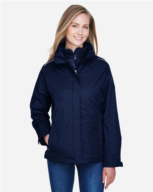 Women's 3-in-1 Jacket with Fleece Liner - Classic Navy