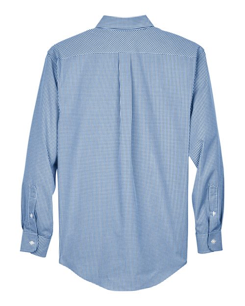 Men's Crown Collection® Gingham Check Woven Dress Shirt - French Blue