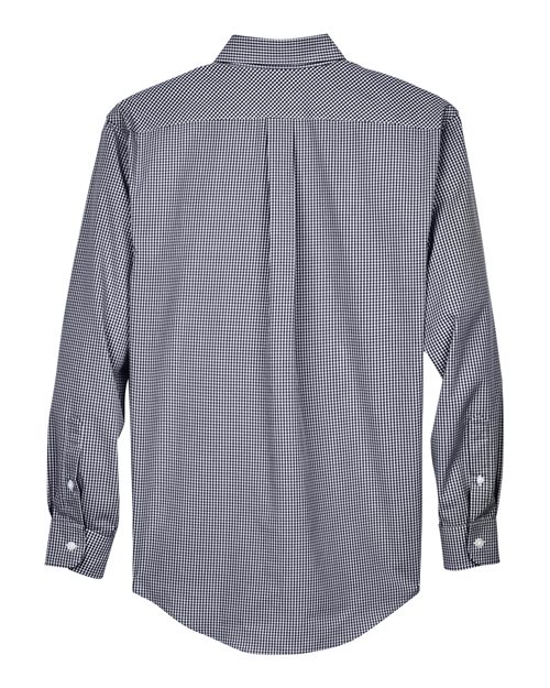 Men's Crown Collection® Gingham Check Woven Dress Shirt - Navy
