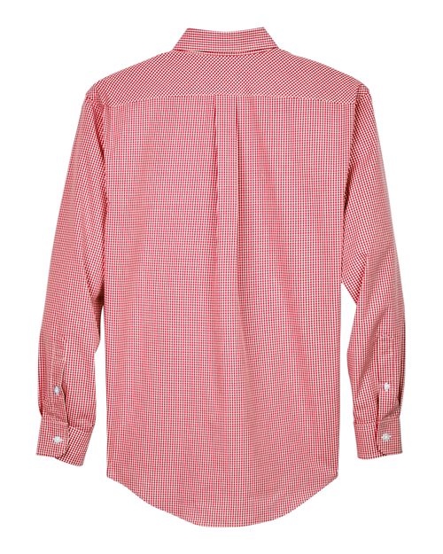 Men's Crown Collection® Gingham Check Woven Dress Shirt - Red