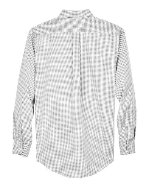 Men's Crown Collection® Gingham Check Woven Dress Shirt - Silver