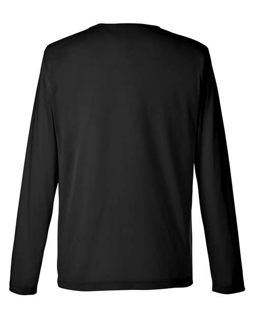 Unisex Fusion ChromaSoft™ Performance Long Sleeve T-Shirt - Black