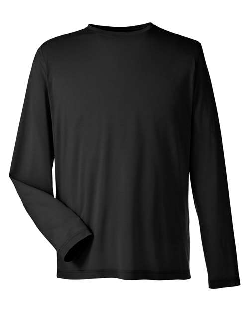 Unisex Fusion ChromaSoft™ Performance Long Sleeve T-Shirt - Black