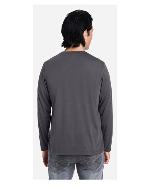 Unisex Fusion ChromaSoft™ Performance Long Sleeve T-Shirt - Carbon