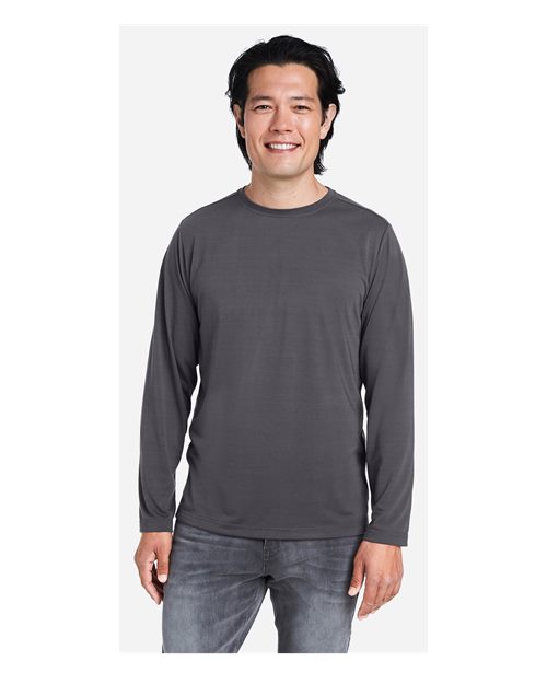 Unisex Fusion ChromaSoft™ Performance Long Sleeve T-Shirt - Carbon
