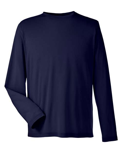Unisex Fusion ChromaSoft™ Performance Long Sleeve T-Shirt - Classic Navy