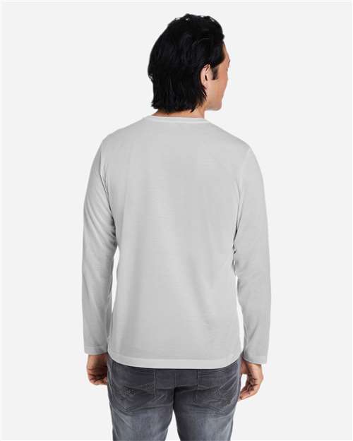 Unisex Fusion ChromaSoft™ Performance Long Sleeve T-Shirt - Platinum