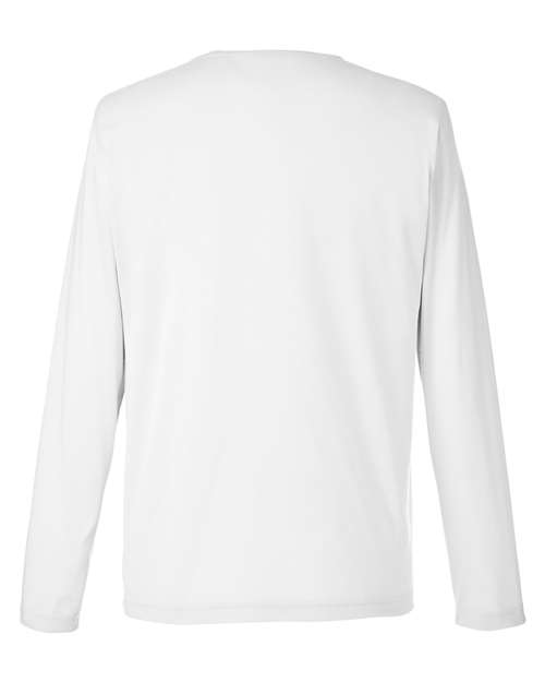 Unisex Fusion ChromaSoft™ Performance Long Sleeve T-Shirt - White