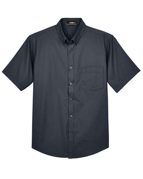 Men's Optimum Short Sleeve Twill Dress Shirt - Carbon