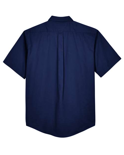 Men's Optimum Short Sleeve Twill Dress Shirt - Classic Navy