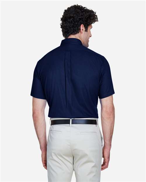 Men's Optimum Short Sleeve Twill Dress Shirt - Classic Navy