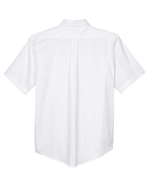 Men's Optimum Short Sleeve Twill Dress Shirt - White