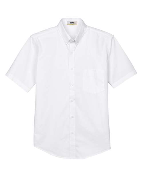 Men's Optimum Short Sleeve Twill Dress Shirt - White