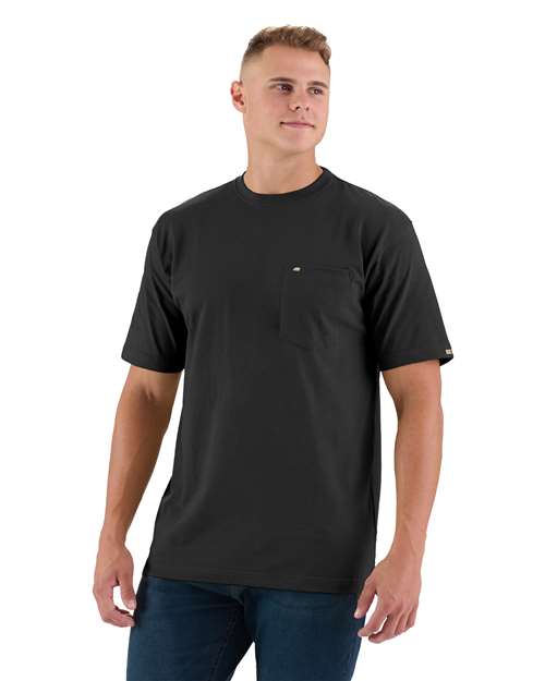 Men's Tall Heavyweight Pocket T-Shirt - Black