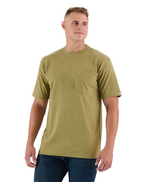Men's Tall Heavyweight Pocket T-Shirt - Light Olive