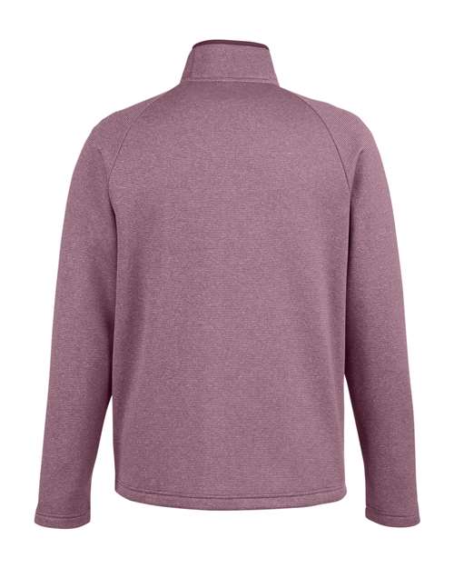 Men's Venture Heathered Stripe Full-Zip Jacket - Burgundy/ White