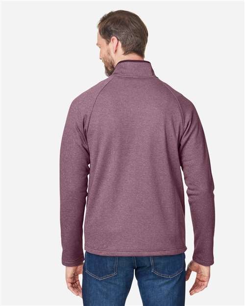 Men's Venture Heathered Stripe Full-Zip Jacket - Burgundy/ White