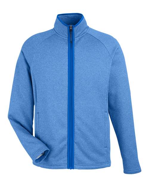Men's Venture Heathered Stripe Full-Zip Jacket - True Royal/ White