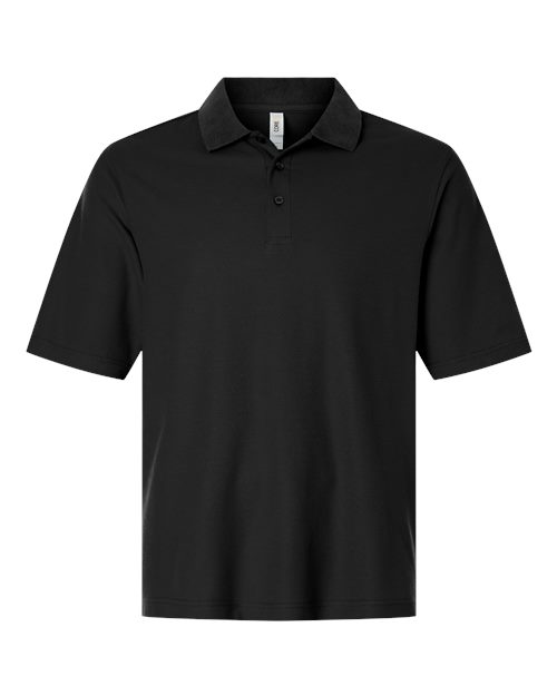 Men's Tall Resolve CVC Performance Pique Polo - Black