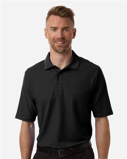 Men's Tall Resolve CVC Performance Pique Polo - Black