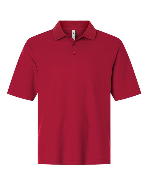 Men's Tall Resolve CVC Performance Pique Polo - Classic Red