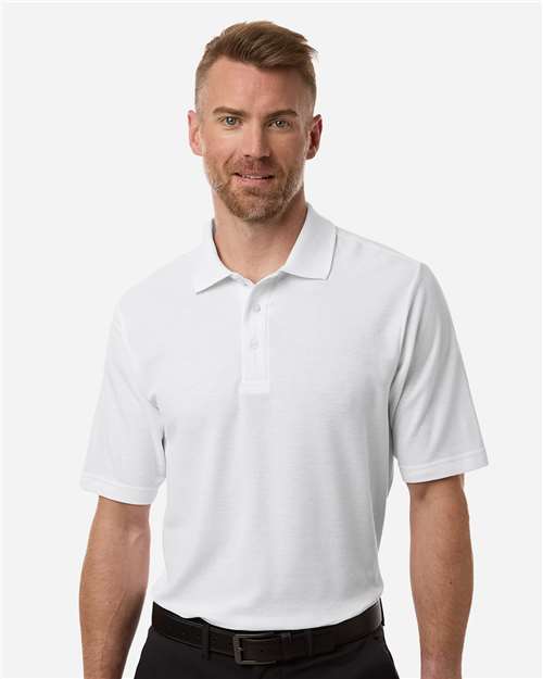 Men's Tall Resolve CVC Performance Pique Polo - White