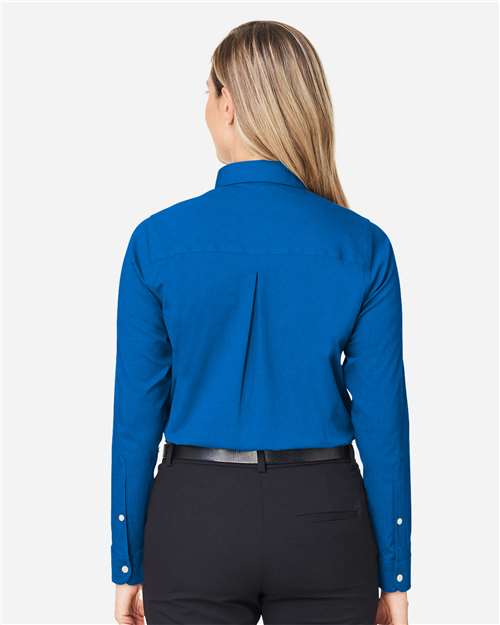 Women's CrownLux Performance® Spencer Poplin Dress Shirt - French Blue Melange