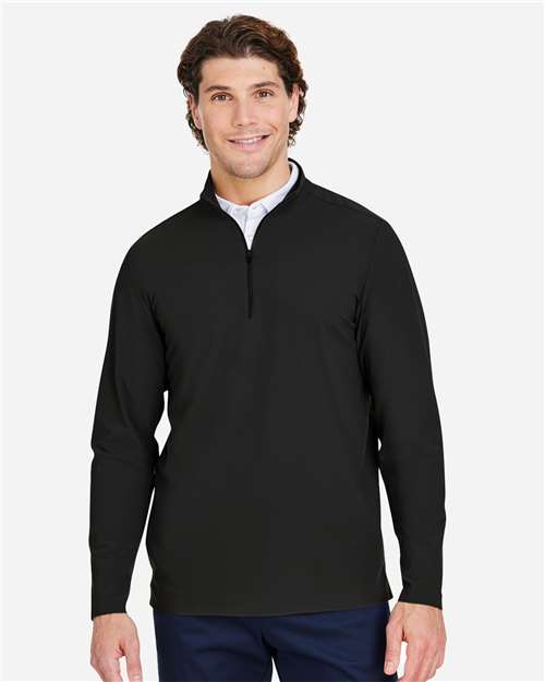 Men's CrownLux Performance® Windsor Welded Quarter-Zip Pullover - Black