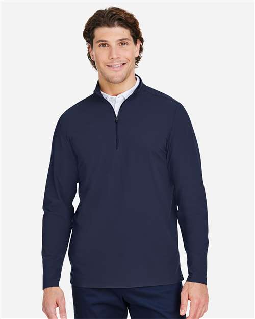 Men's CrownLux Performance® Windsor Welded Quarter-Zip Pullover - Navy