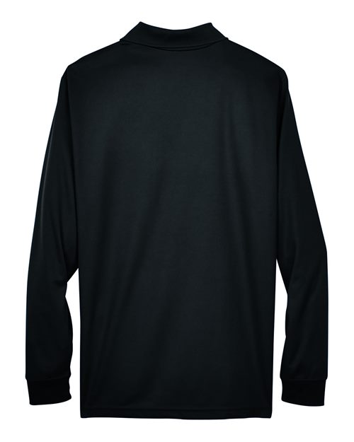 Men's Tall Pinnacle Performance Long Sleeve Piqué Polo - Black