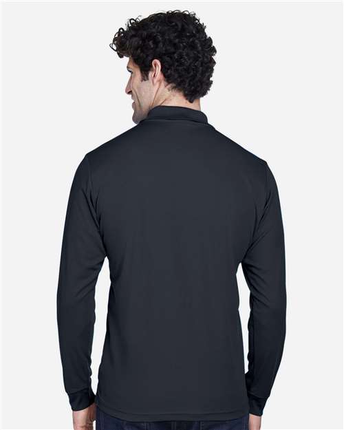 Men's Tall Pinnacle Performance Long Sleeve Piqué Polo - Carbon