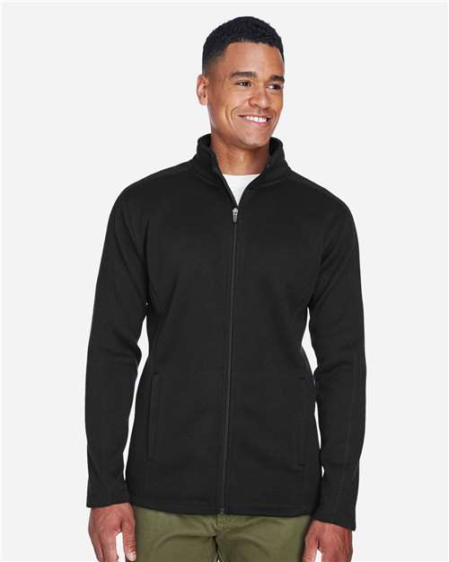 Men's Bristol Full-Zip Sweater Fleece Jacket - Black