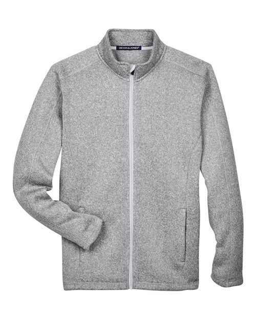 Men's Bristol Full-Zip Sweater Fleece Jacket - Grey Heather