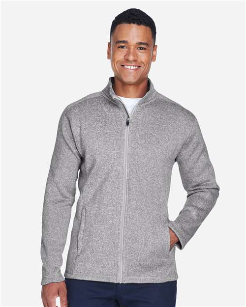 Men's Bristol Full-Zip Sweater Fleece Jacket - Grey Heather