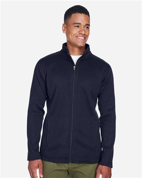 Men's Bristol Full-Zip Sweater Fleece Jacket - Navy