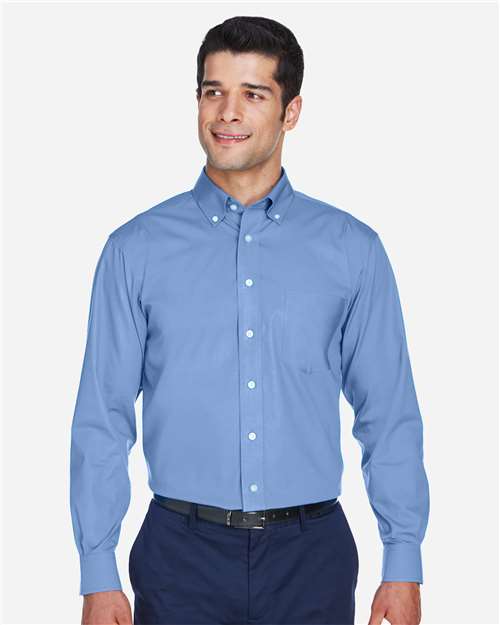 Men's Crown Collection® Oxford Woven Dress Shirt - Light Blue